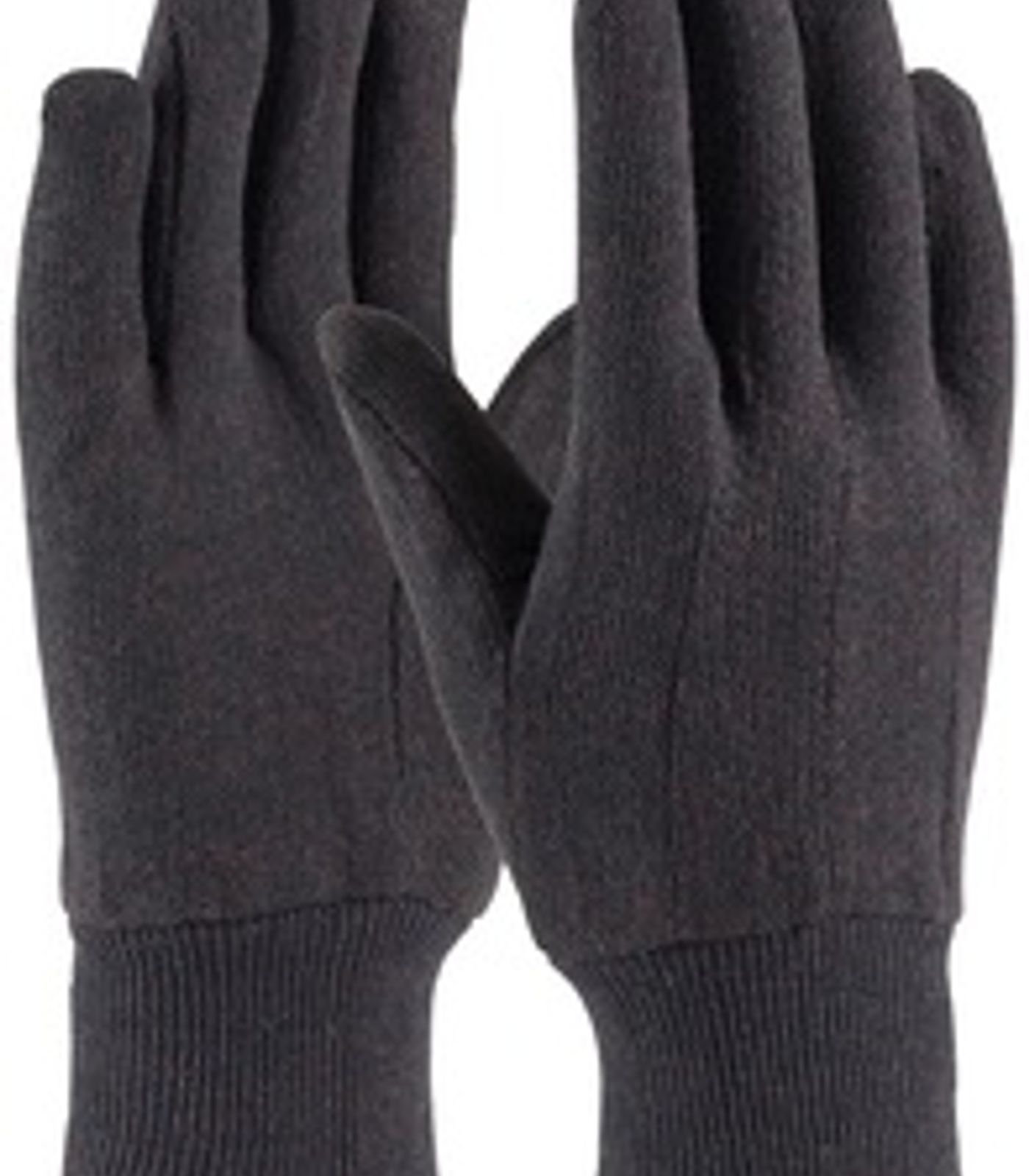 brown jersey glove, knit wrist, Dozen
