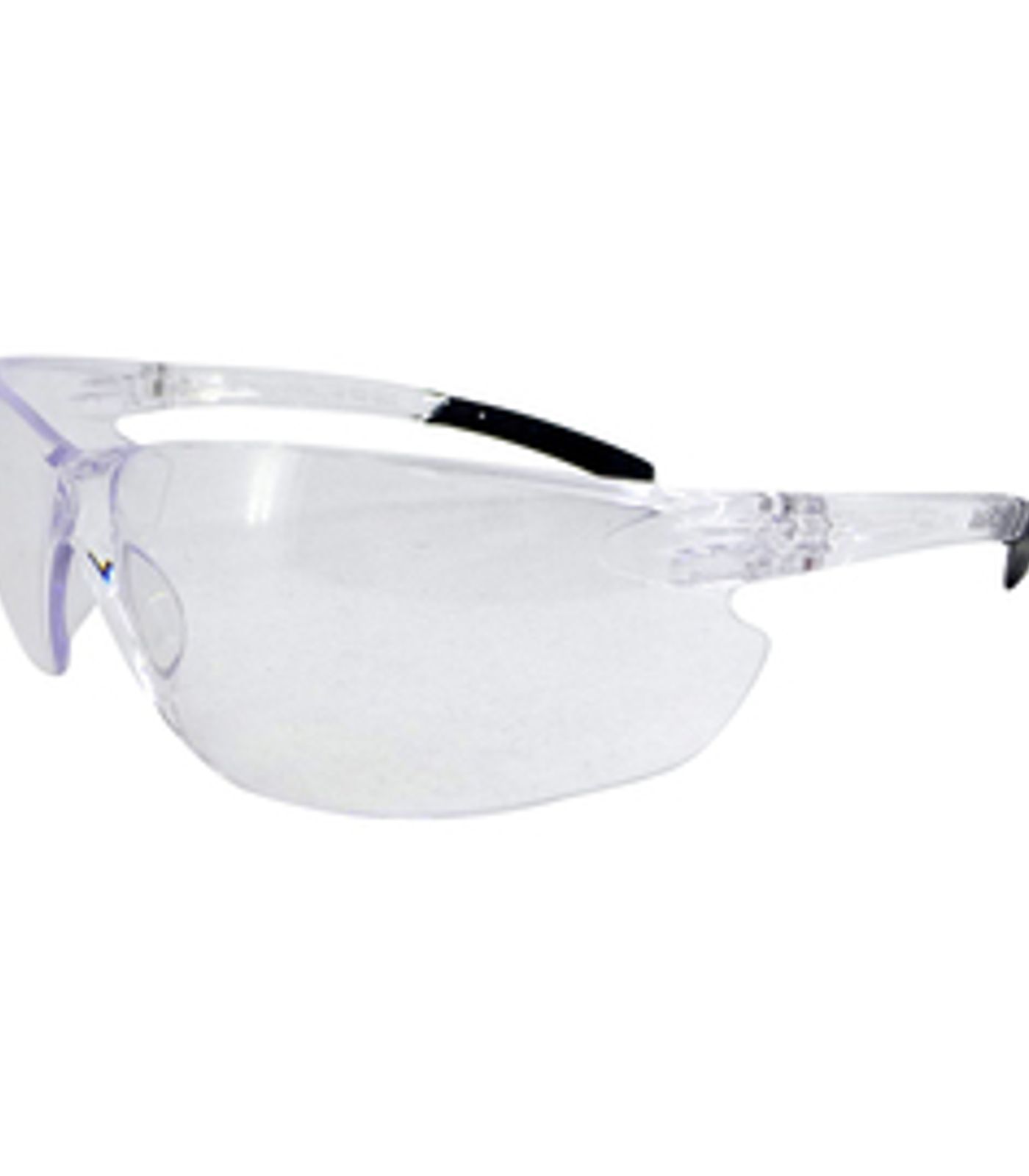 Classic Series safety glasses, clear frame, clear polycarbonate hard coat lens, 12/box