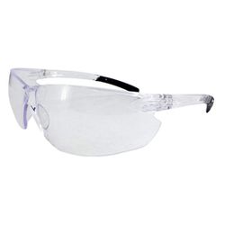 Classic Series safety glasses, clear frame, clear polycarbonate hard coat lens, 12/box