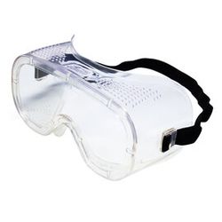 Safety goggles, ventilated, soft vinyl frame, 12/box