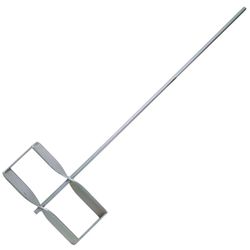 Fast mixer, 28" shaft, aluminum paddle is 8-1/2" x 4" deep