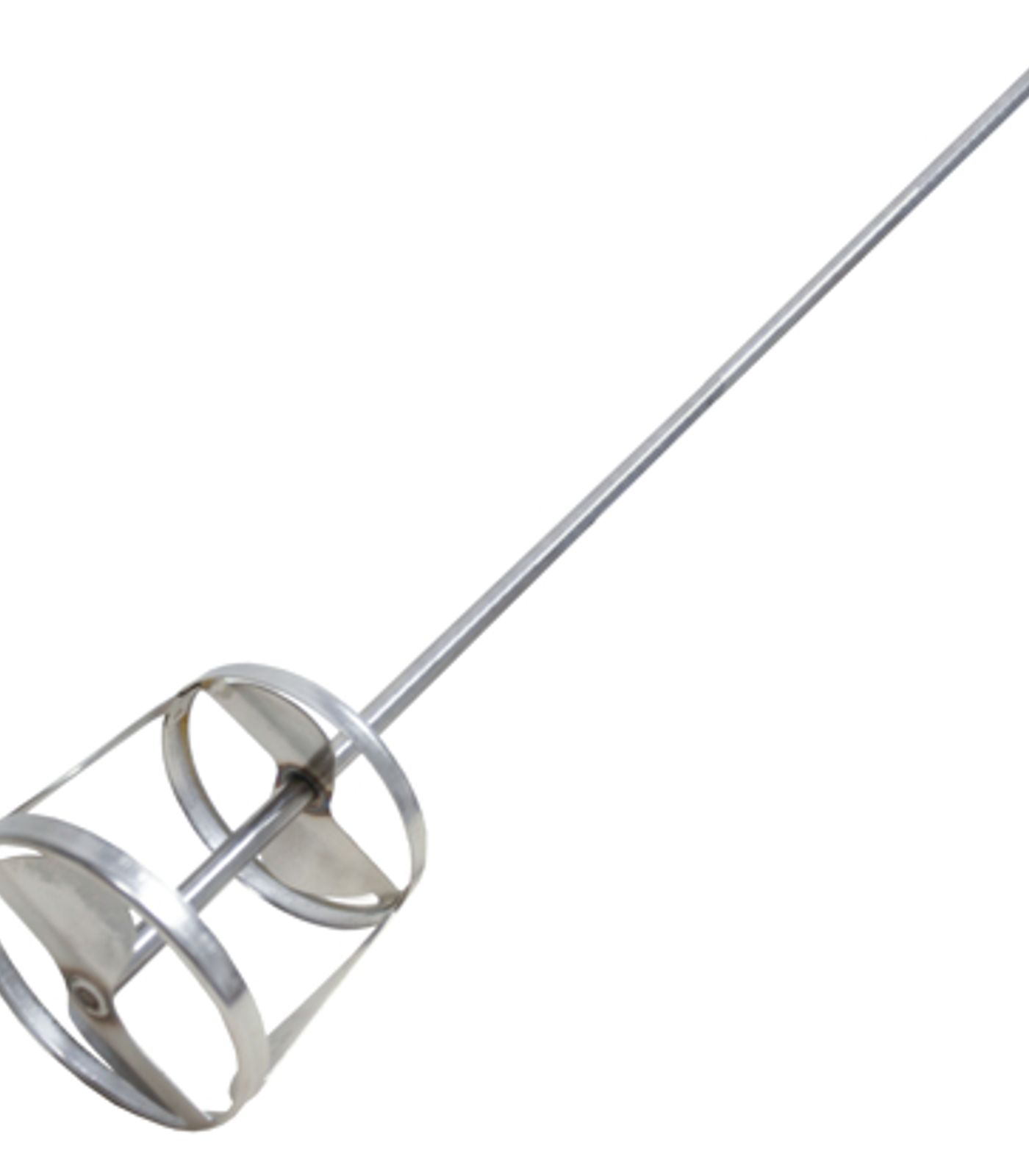 Jiffy mixer, 21" x 1/2" shaft, 5" dia head - 5" depth, SS