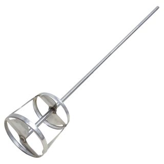 Jiffy mixer, 21" x 1/2" shaft, 5" dia head - 5" depth, SS
