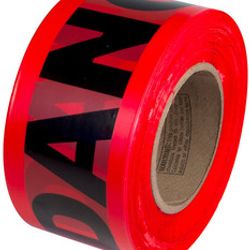 Danger, 3" x 1000 lf