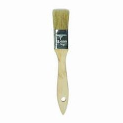 1" White china bristle, chip brush, 36/box