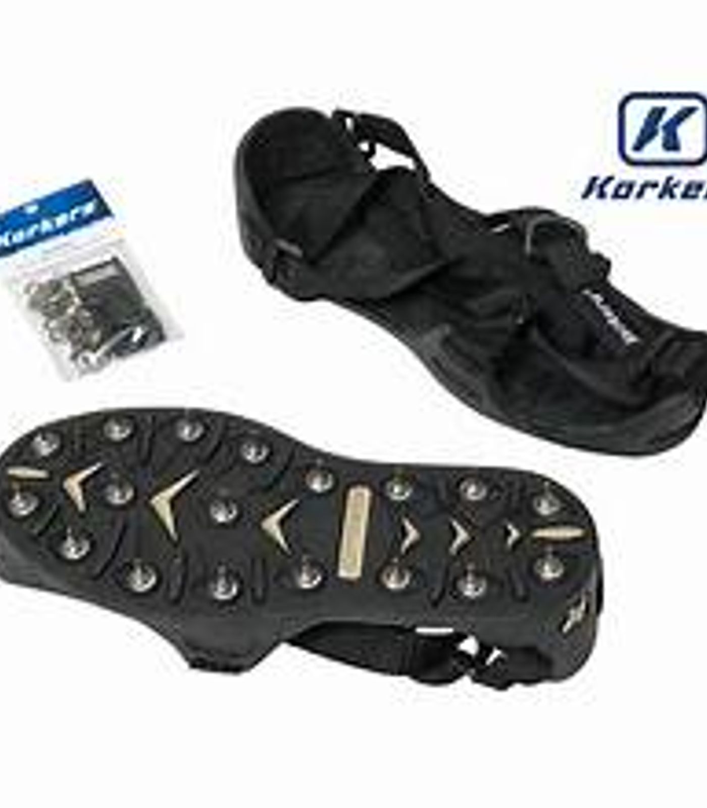 Korkers Flexible Spiked Shoes with 1/2" Spikes, Large