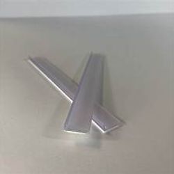 Plastic termination strips, 1/8" x 1/2" x 5', Clear, 1000 lf/box