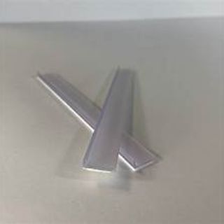 Plastic termination strips, 1/8" x 1/2" x 5', Clear, 1000 lf/box
