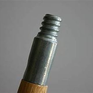 60" metal threaded wood handle, heavy-duty, 12/ctn