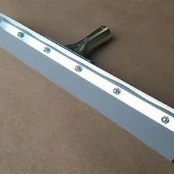 24" Flat squeegee, zinc plated, gray; 6/box
