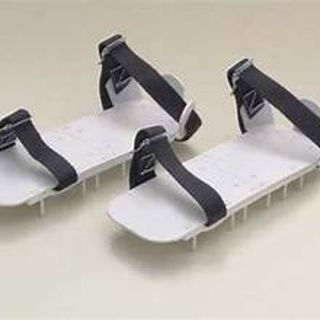 Aluminum spiked shoes, 1" steel spikes