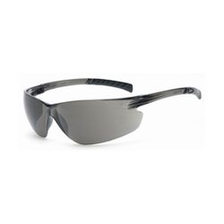 Classic Series safety glasses, grayframe, gray polycarbonate hard coat lens, 12/box