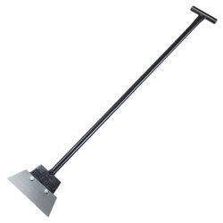 Floor scraper, 10" T-handle with weighted head, 54" length