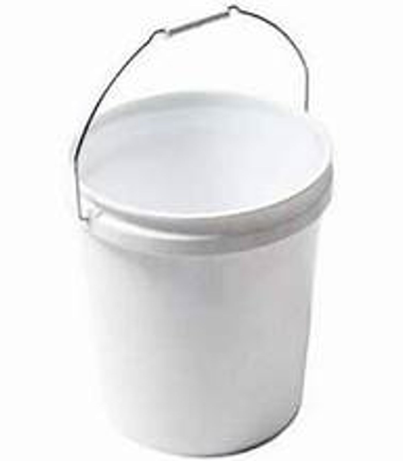 5 Gallon plastic pail 90 mm, white