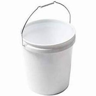 5 Gallon plastic pail 90 mm, white