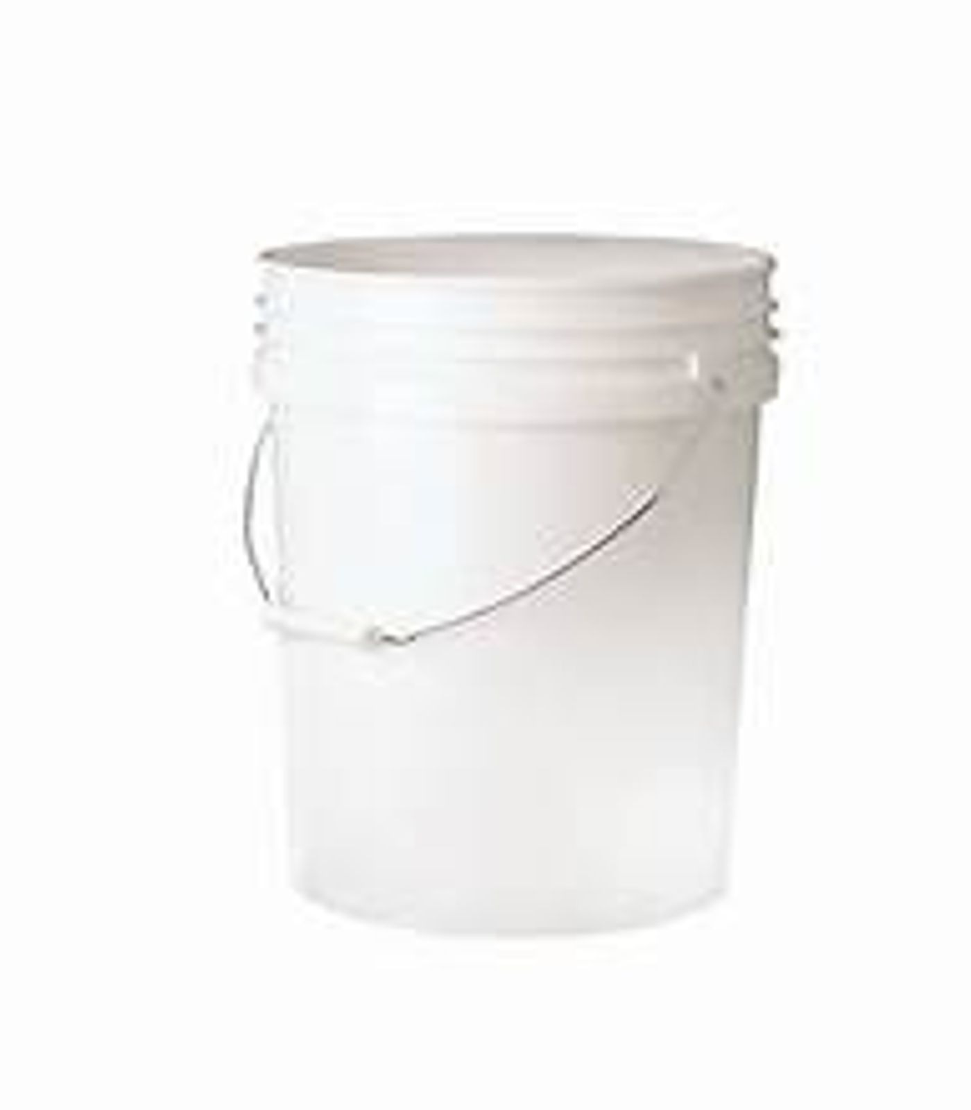 5 Gallon plastic pail 70 mm, white