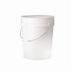 5 Gallon plastic pail 70 mm, white