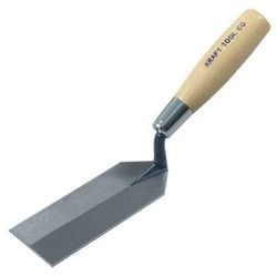 Margin trowel, 6"X2" wood handle
