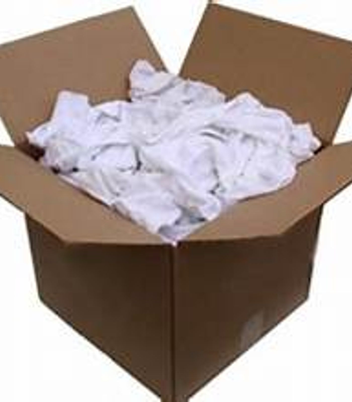 White knit reclaimed, 25 lb box
