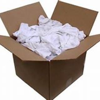 White knit reclaimed, 25 lb box
