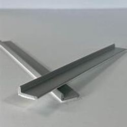 Plastic termination strips, 1/8" x 1/2" x 5', Gray, 1000 lf/box