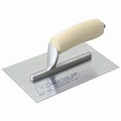 8" x3" Finish Trowel, camel back handle, carbon steel