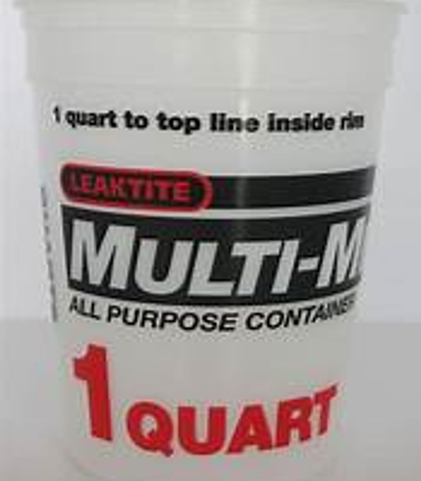 1 QTL - 1 Quart clear multi-mix mail, Leaktite; 50/box