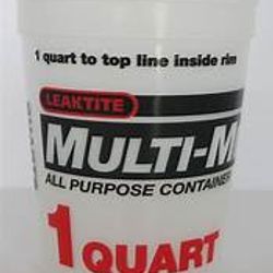1 QTL - 1 Quart clear multi-mix mail, Leaktite; 50/box