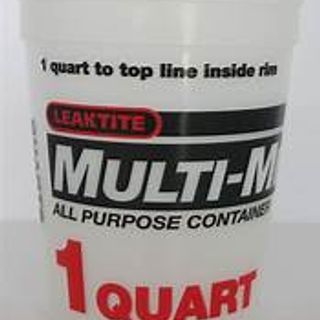 1 QTL - 1 Quart clear multi-mix mail, Leaktite; 50/box
