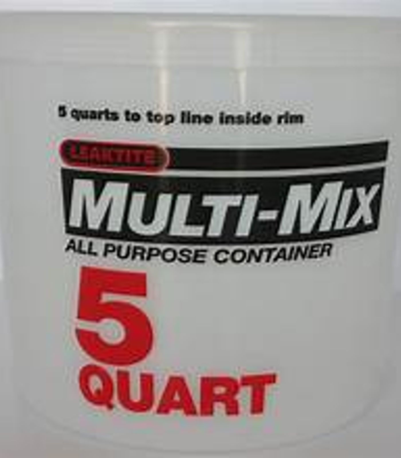 5 Quart clear multi-mix pail, Leaktite; 50/box